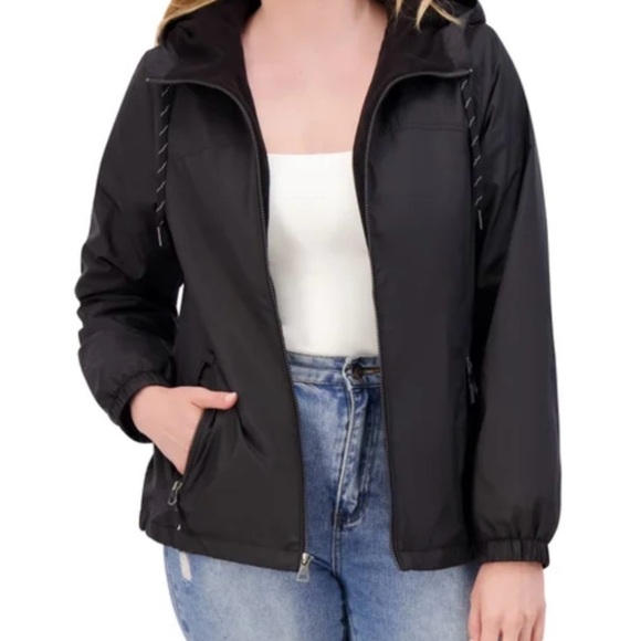 NAUTICA Women's Black Hooded Jacket - Picture 2 of 3